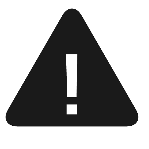 Warning icon, solid style, from Raphael