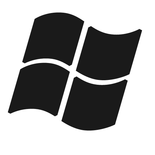Windows icon, solid style, from Raphael