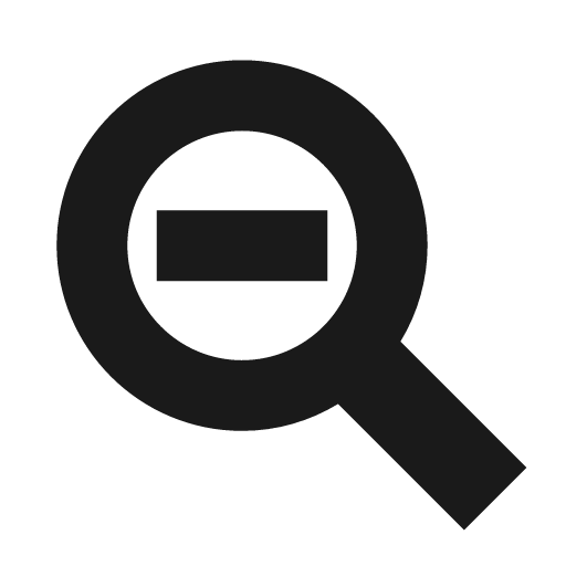 Zoomout icon, solid style, from Raphael