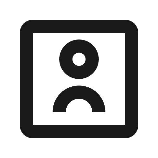 Account box 2 line icon, outline style, from Remix Icon