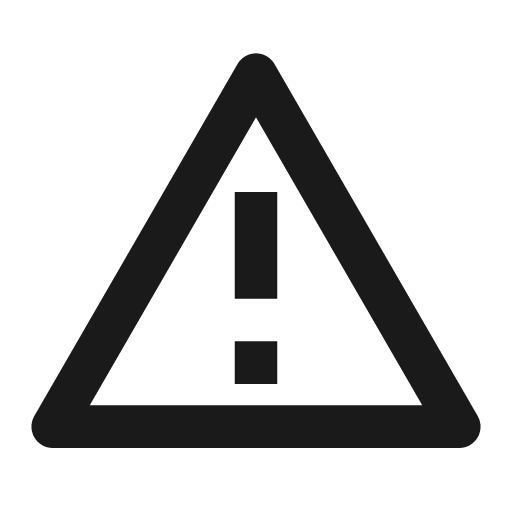 Alert line icon, outline style, from Remix Icon