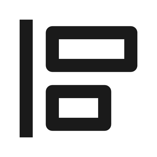Align item left line icon, outline style, from Remix Icon