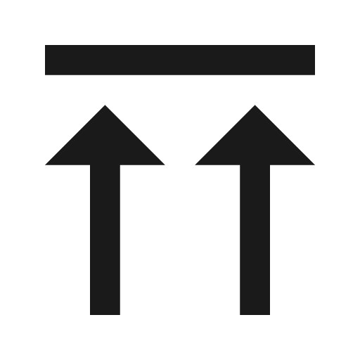 Align top icon, solid style, from Remix Icon