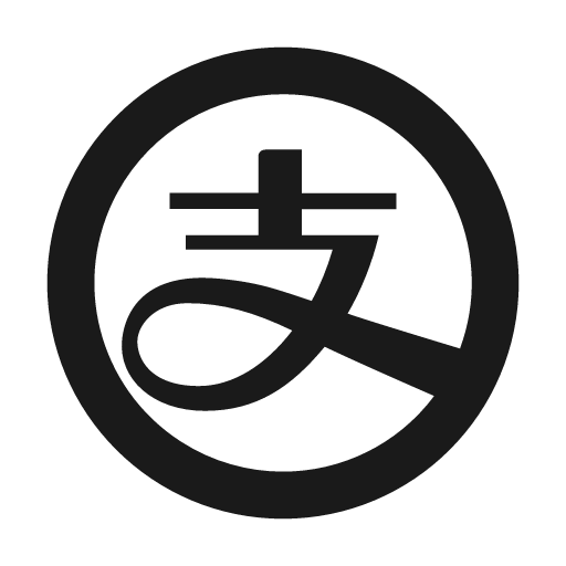 Alipay line icon, outline style, from Remix Icon