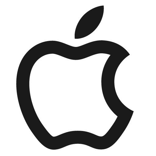 Apple line icon, outline style, from Remix Icon