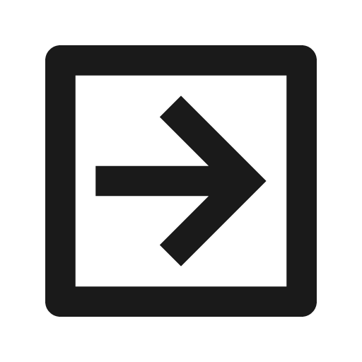 Arrow right box line icon, outline style, from Remix Icon