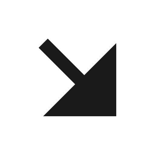 Arrow right down fill icon, filled style, from Remix Icon