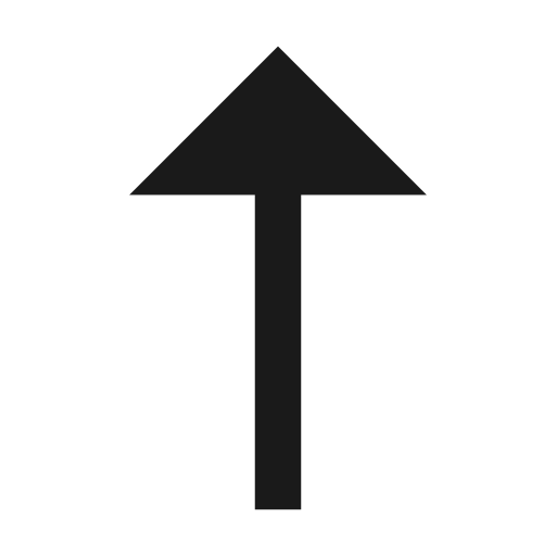 Arrow up long fill icon, filled style, from Remix Icon