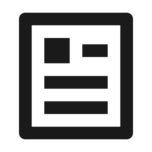 Article line icon, outline style, from Remix Icon