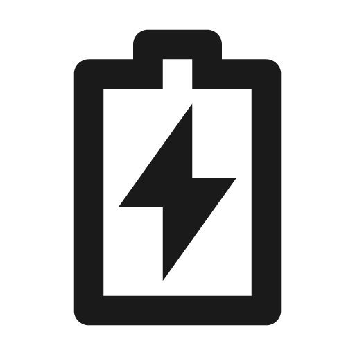 Battery 2 charge line icon, outline style, from Remix Icon