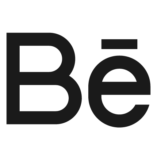 Behance line icon, outline style, from Remix Icon