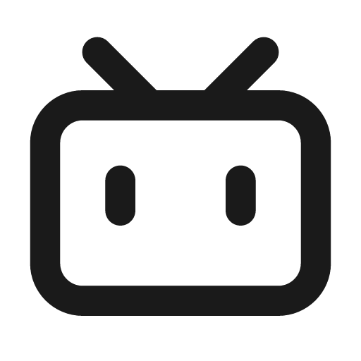 Bilibili line icon, outline style, from Remix Icon