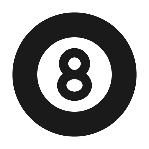 Billiards fill icon, filled style, from Remix Icon