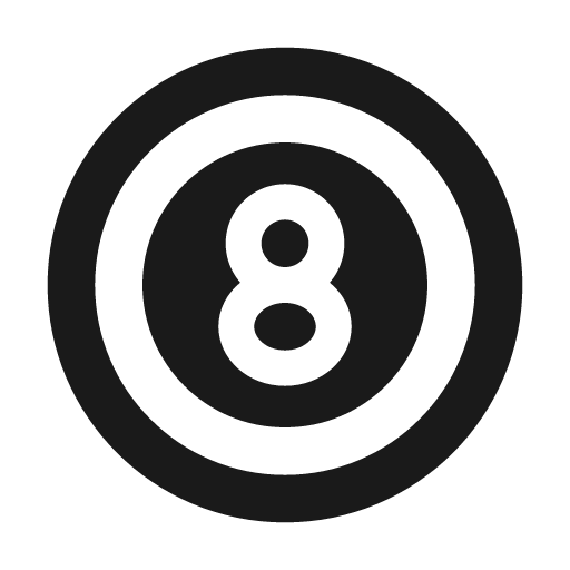 Billiards line icon, outline style, from Remix Icon