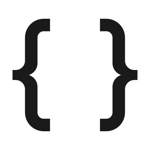 Braces line icon, outline style, from Remix Icon