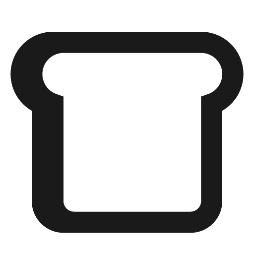 Bread line icon, outline style, from Remix Icon