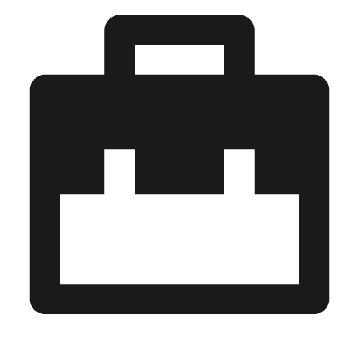 Briefcase 2 fill icon, filled style, from Remix Icon