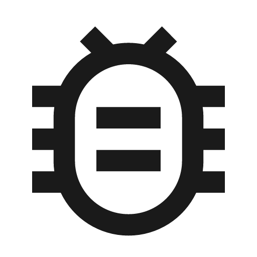 Bug 2 line icon, outline style, from Remix Icon