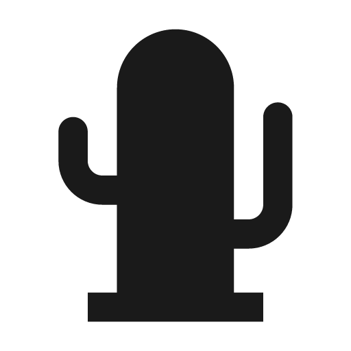 Cactus fill icon, filled style, from Remix Icon