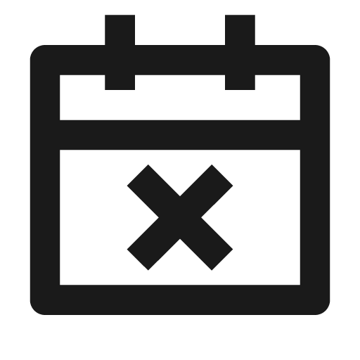 Calendar close line icon, outline style, from Remix Icon
