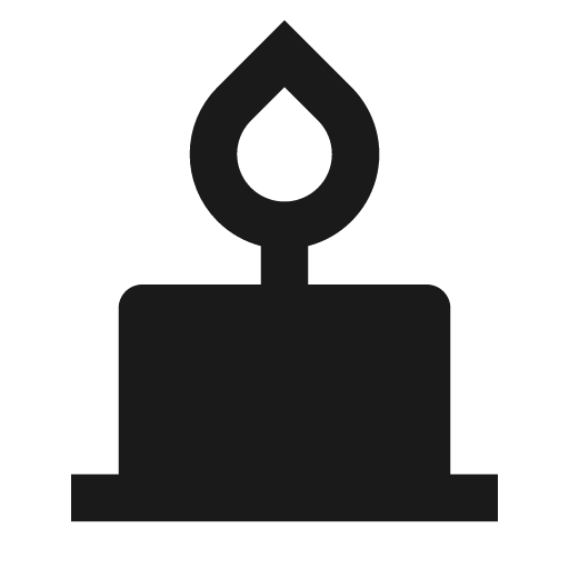 Candle fill icon, filled style, from Remix Icon