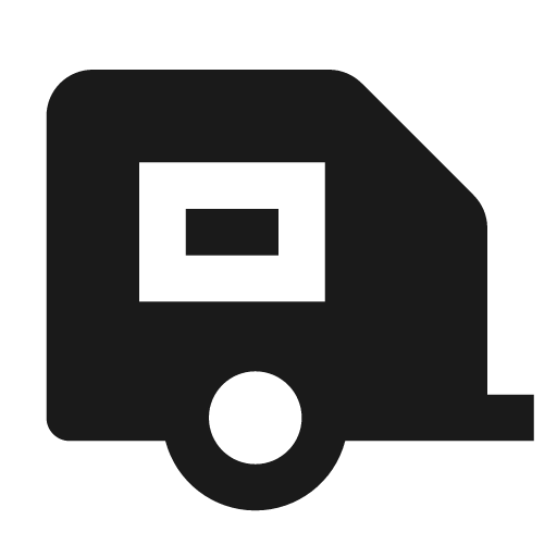 Caravan fill icon, filled style, from Remix Icon