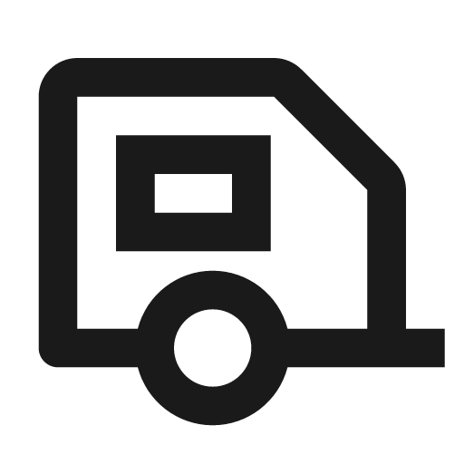 Caravan line icon, outline style, from Remix Icon