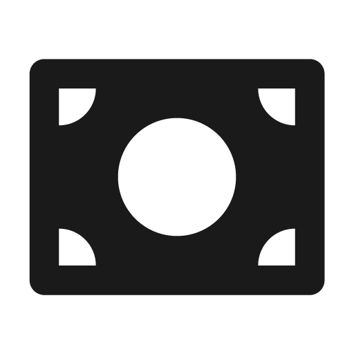 Cash fill icon, filled style, from Remix Icon