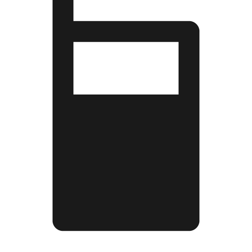 Cellphone fill icon, filled style, from Remix Icon