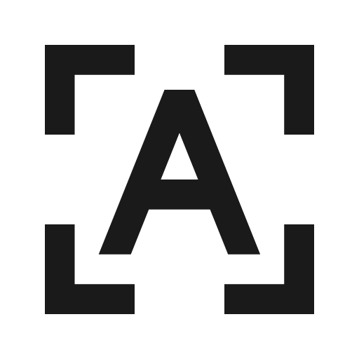Character recognition line icon, outline style, from Remix Icon