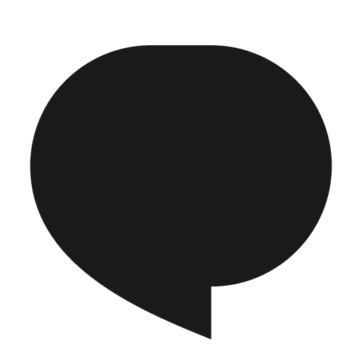 Chat 1 fill icon, filled style, from Remix Icon