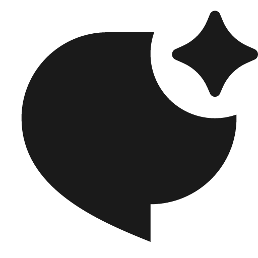 Chat ai fill icon, filled style, from Remix Icon