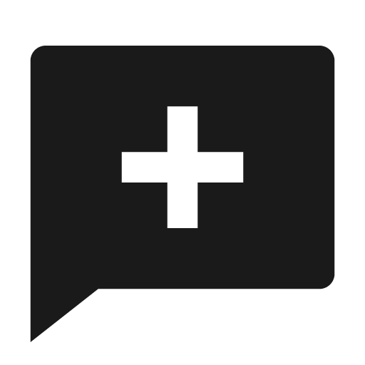 Chat new fill icon, filled style, from Remix Icon