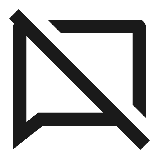 Chat off line icon, outline style, from Remix Icon