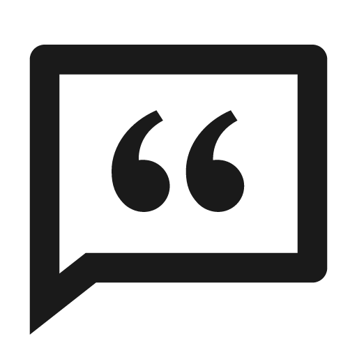 Chat quote line icon, outline style, from Remix Icon
