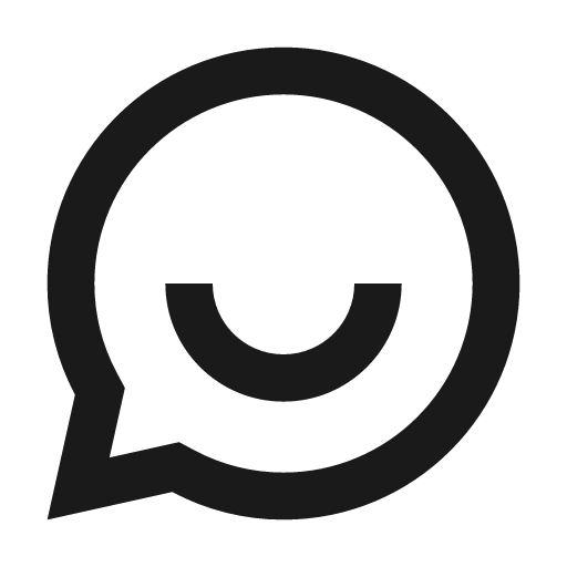Chat smile 2 line icon, outline style, from Remix Icon