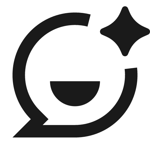 Chat smile ai 3 line icon, outline style, from Remix Icon