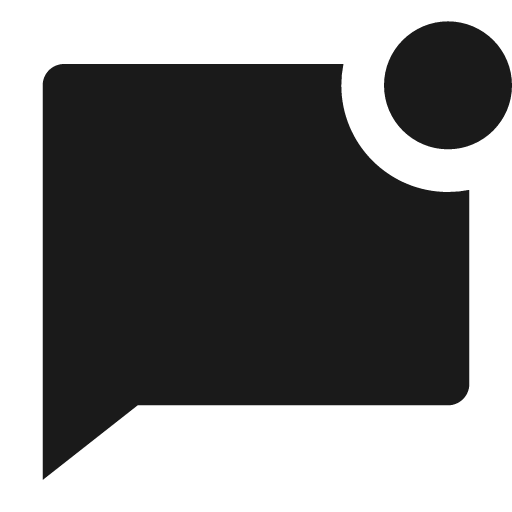 Chat unread fill icon, filled style, from Remix Icon