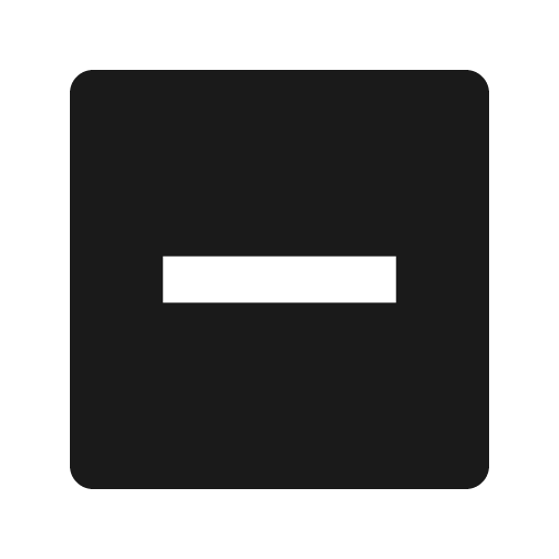 Checkbox indeterminate fill icon, filled style, from Remix Icon