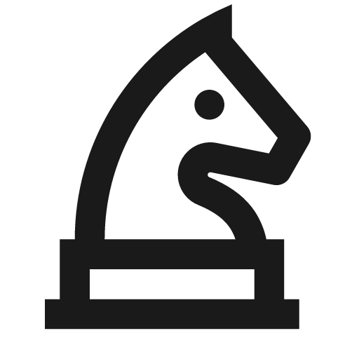 Chess line icon, outline style, from Remix Icon