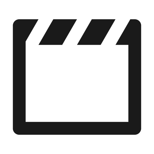 Clapperboard line icon, outline style, from Remix Icon
