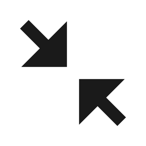 Collapse diagonal 2 fill icon, filled style, from Remix Icon