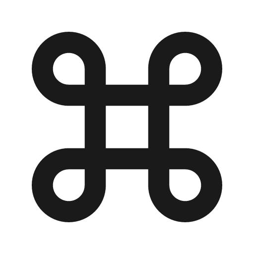 Command fill icon, filled style, from Remix Icon