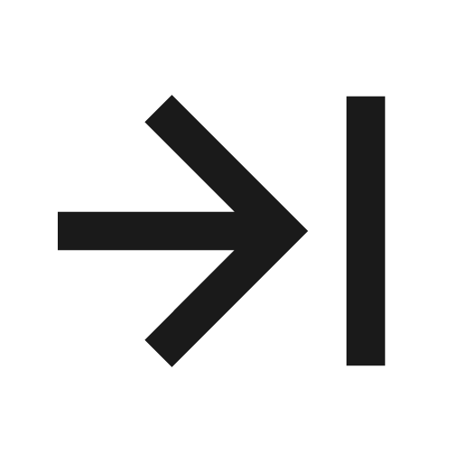 Contract right line icon, outline style, from Remix Icon