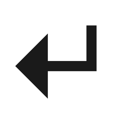 Corner down left fill icon, filled style, from Remix Icon