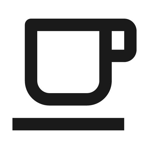 Cup line icon, outline style, from Remix Icon