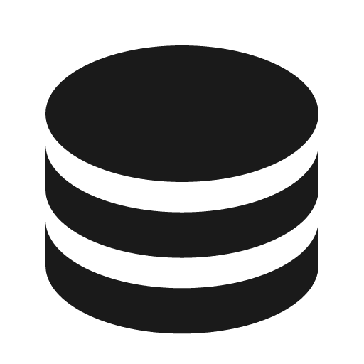 Database 2 fill icon, filled style, from Remix Icon