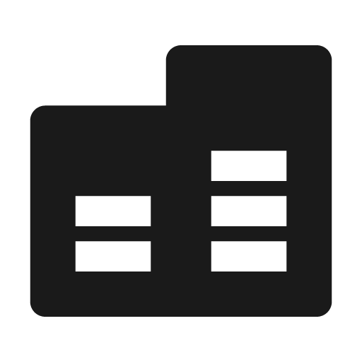 Database fill icon, filled style, from Remix Icon