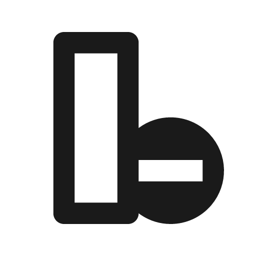 Delete column icon, solid style, from Remix Icon