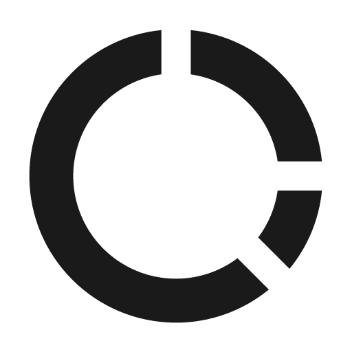 Donut chart fill icon, filled style, from Remix Icon